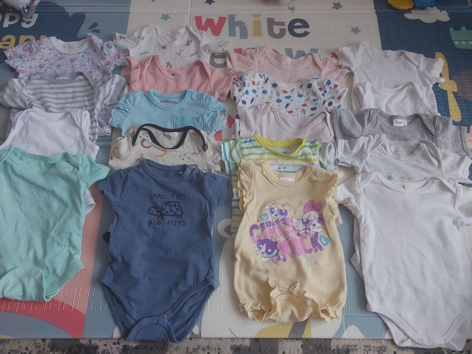 Zestaw body z krótkim rękawem  62 68