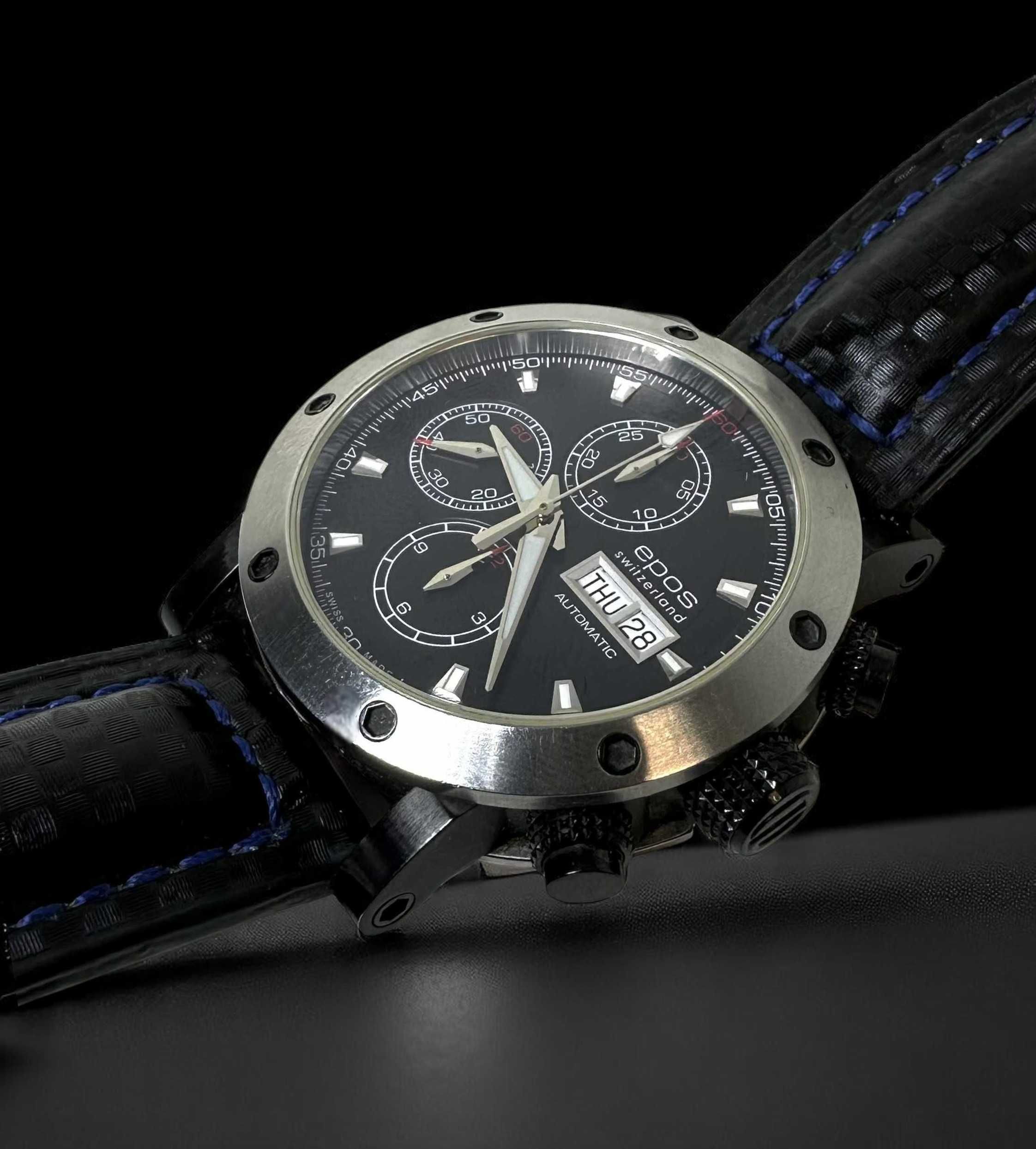 Epos Sportive Automatic Chronograph 3421-1 ! Polecamy ! Automat