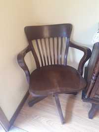 Cadeira rotativa madeira