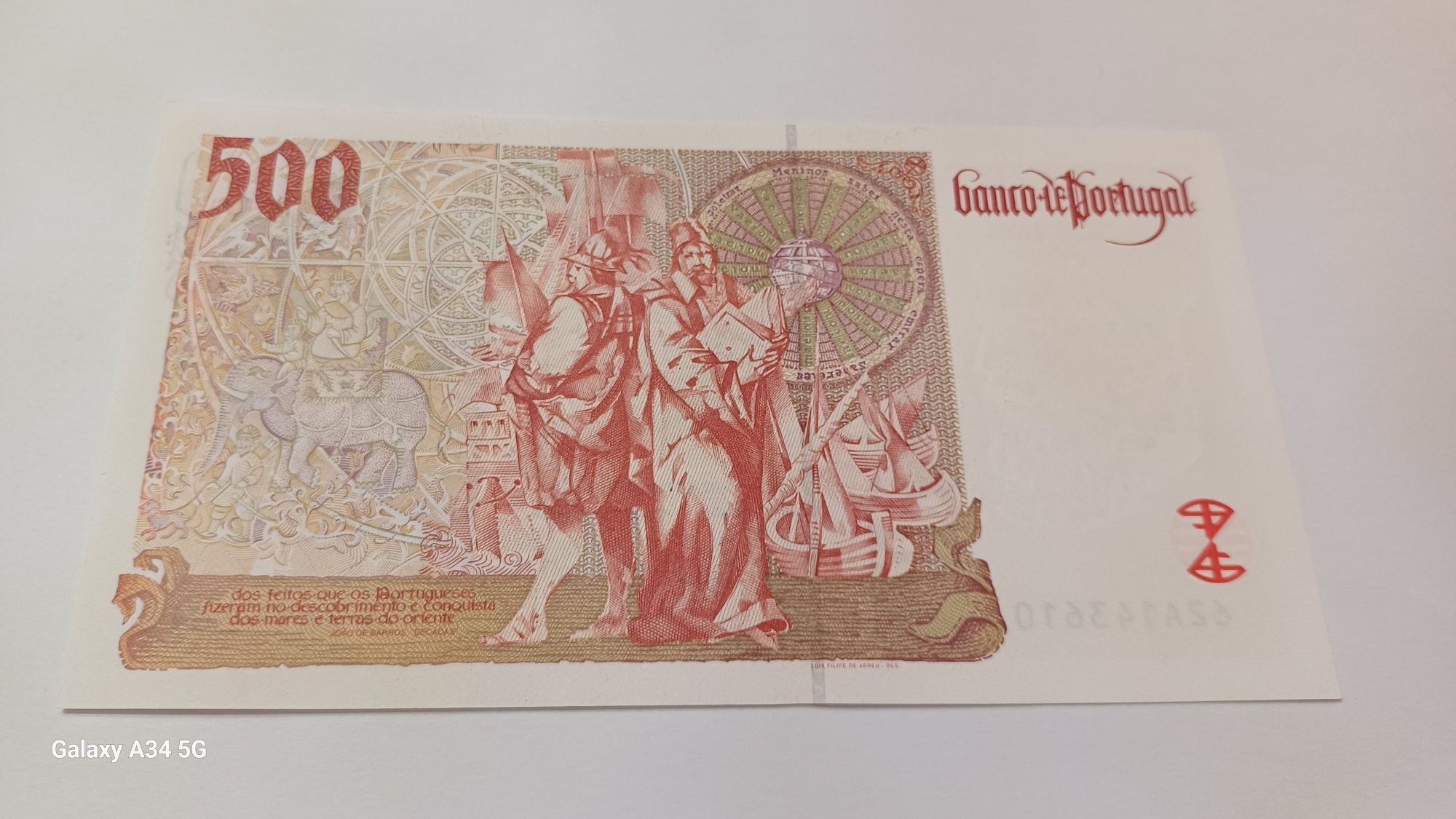 PORTUGAL--500 escudos 1997 nova não circulada