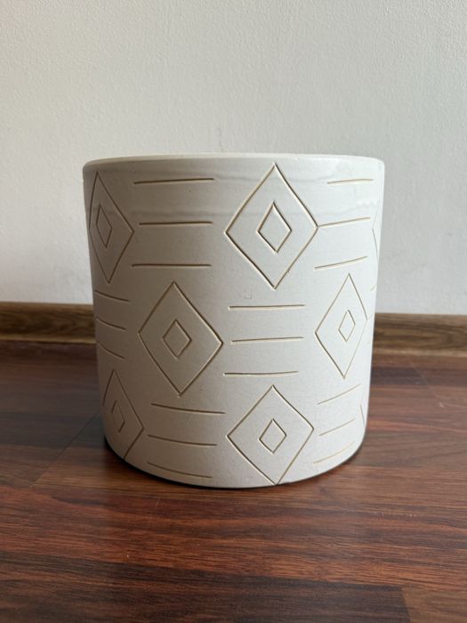 Doniczka ceramiczna duża średnica 27 cm