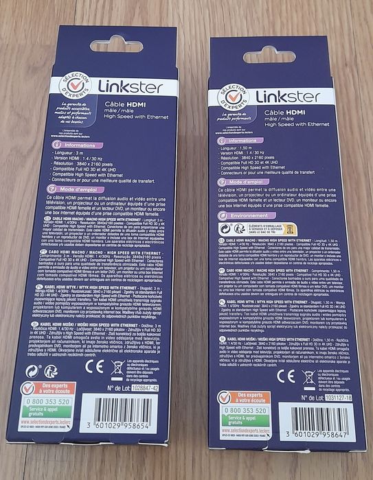 PROMOÇÃO - Cabo HDMI Dourado Full HD/4K Ultra HD(Artigo Novo na Caixa)