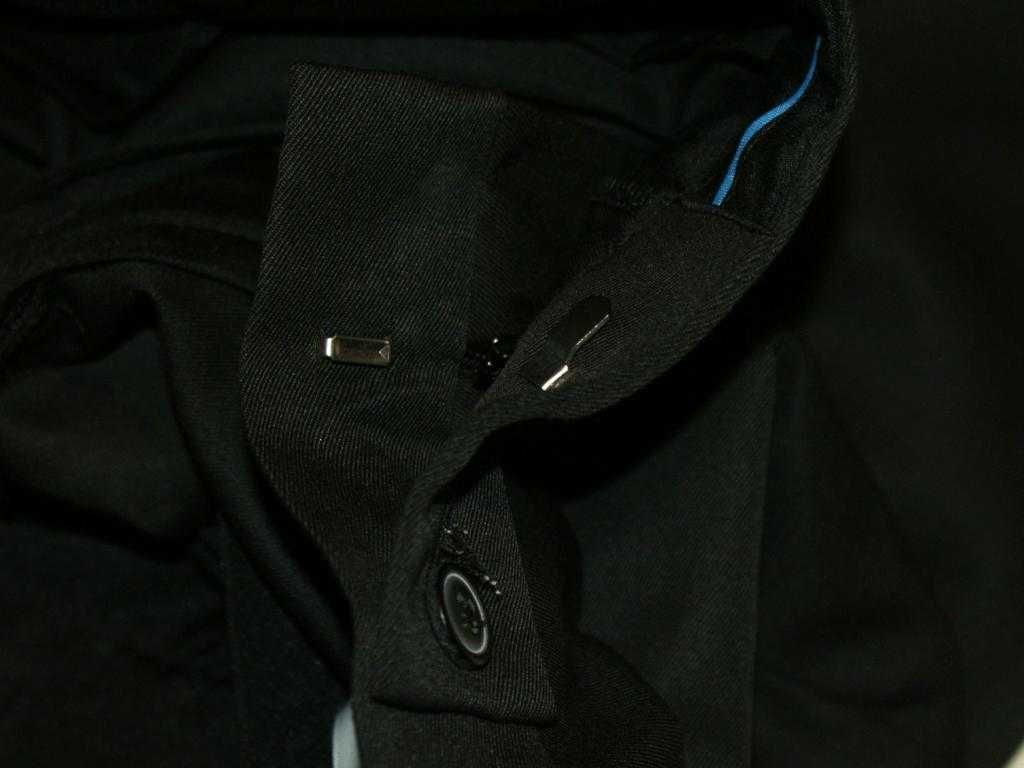 Thomas Nash spodnie męskie garniturowe czarne klasyczne W36 L31 XL