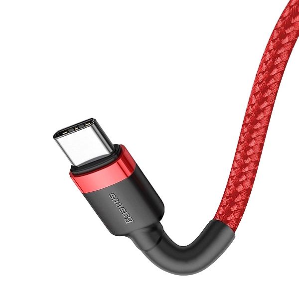 Kabel Baseus CATKLF-H09 USB-C - USB-C PD QC 60W 3A 480Mb/s 2m - czerwo
