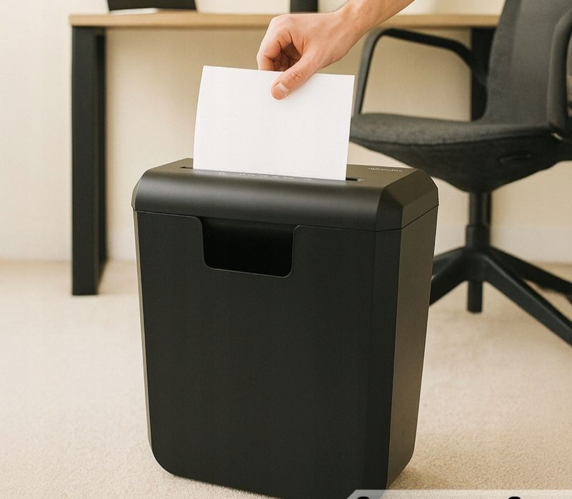 Niszczarka do Papieru Dokumentów Kart CD Automatyczna Mocna Wydajna