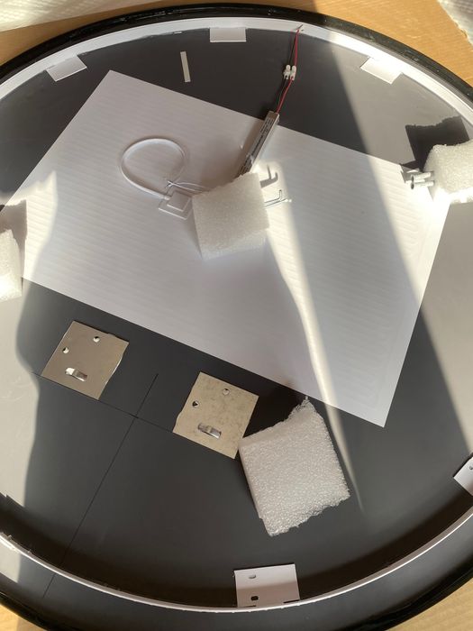 Lustro w ramię z matą grzewczą, 100cm średnicy