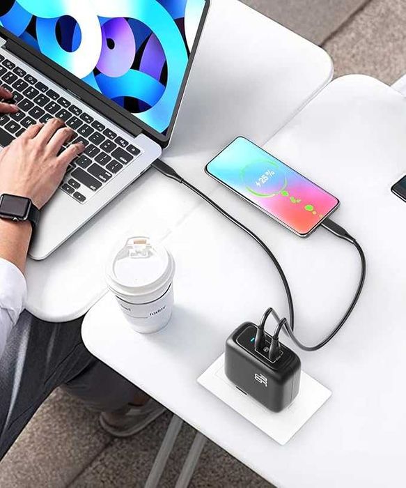 imuto ładowarka USB C 90W, 2-Portami USB C zasilacz ładowarka