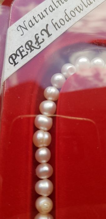 Naszyjnik perły naturalne hodowlane