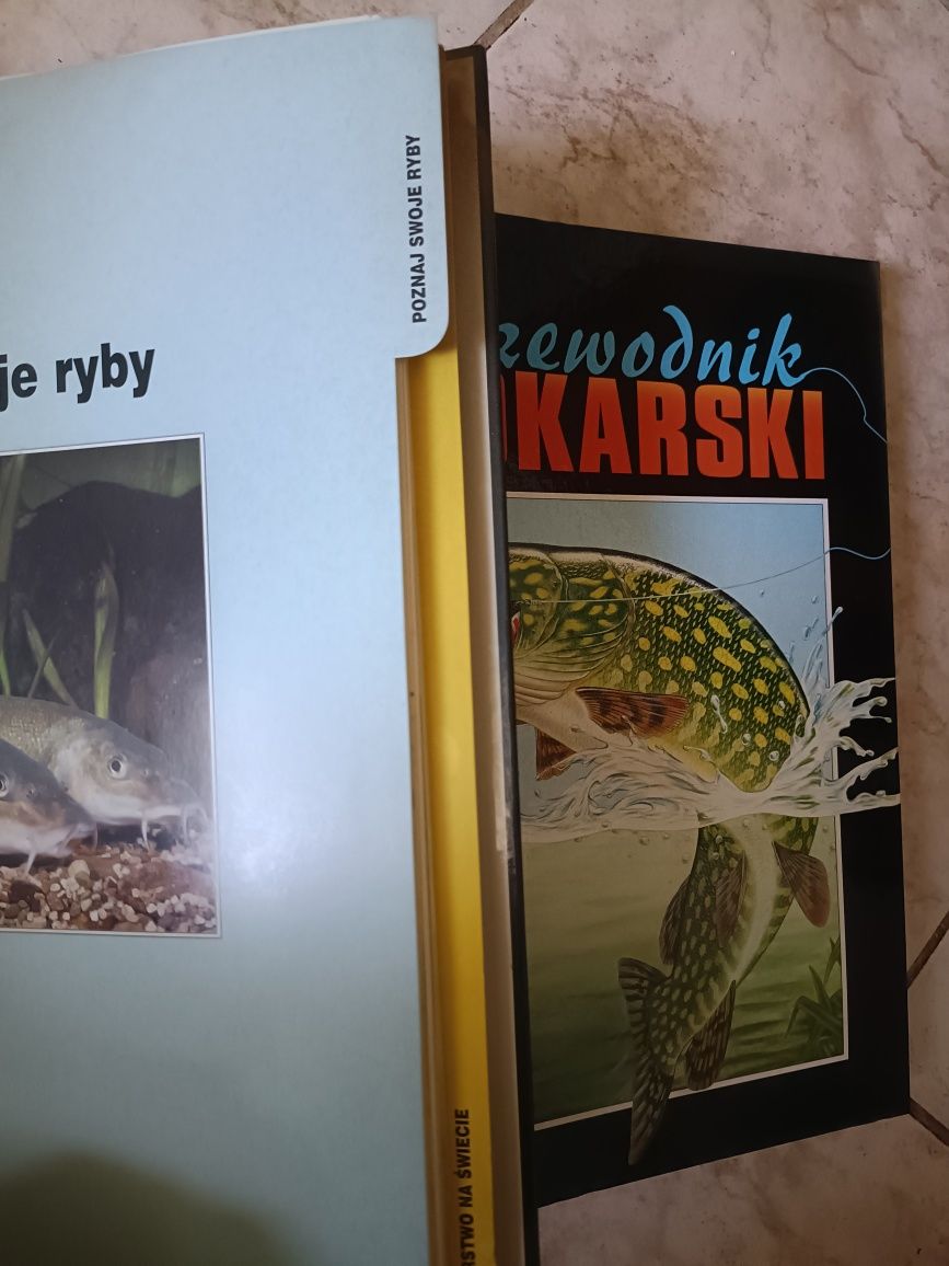 Przewodnik wędkarski duża kolekcja 5 segregatorów