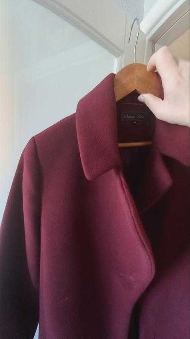 Пальто Марсала 80% шерсть