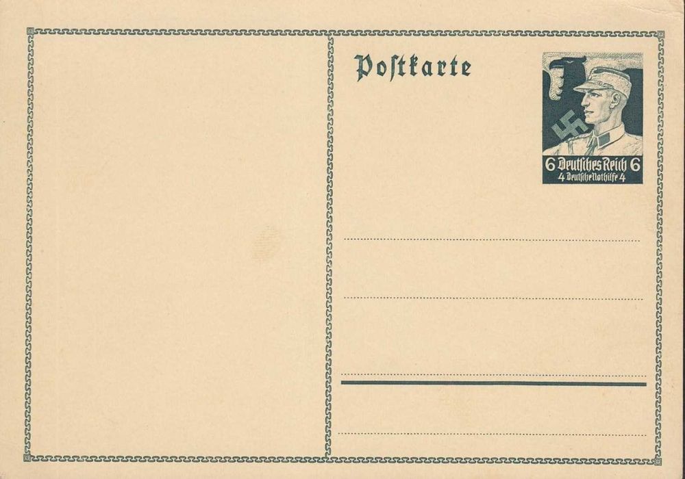Selos Alemanha Nazi 1939/45-Postal A1 - NOVO Emblemático