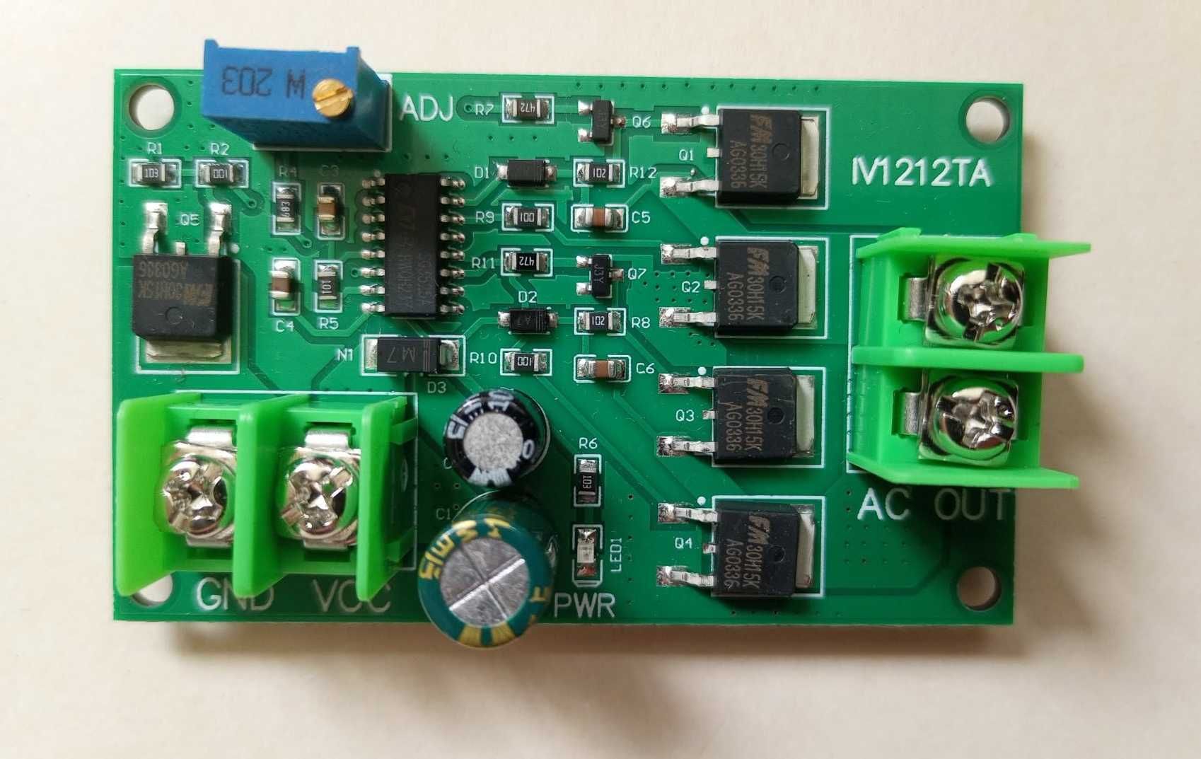 Плата AC / DC инвертора 12 V 100 W 50 Hz выход на НЧ трансформатор