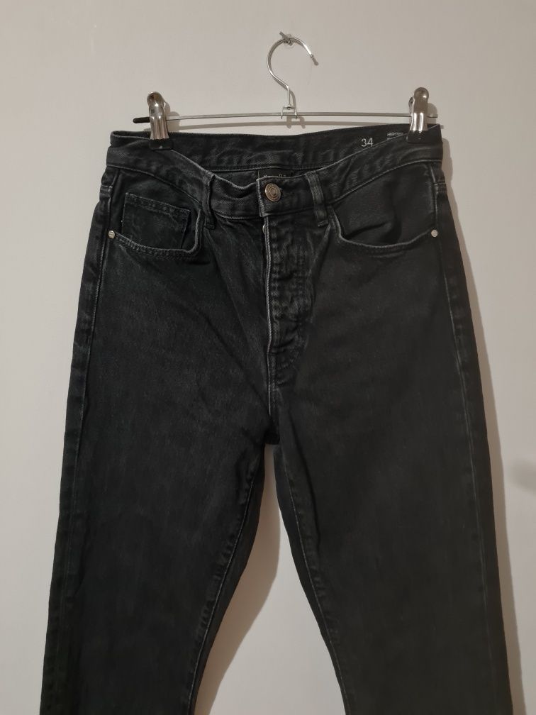 Spodnie Czarne denim jeansowe retro must have denim
