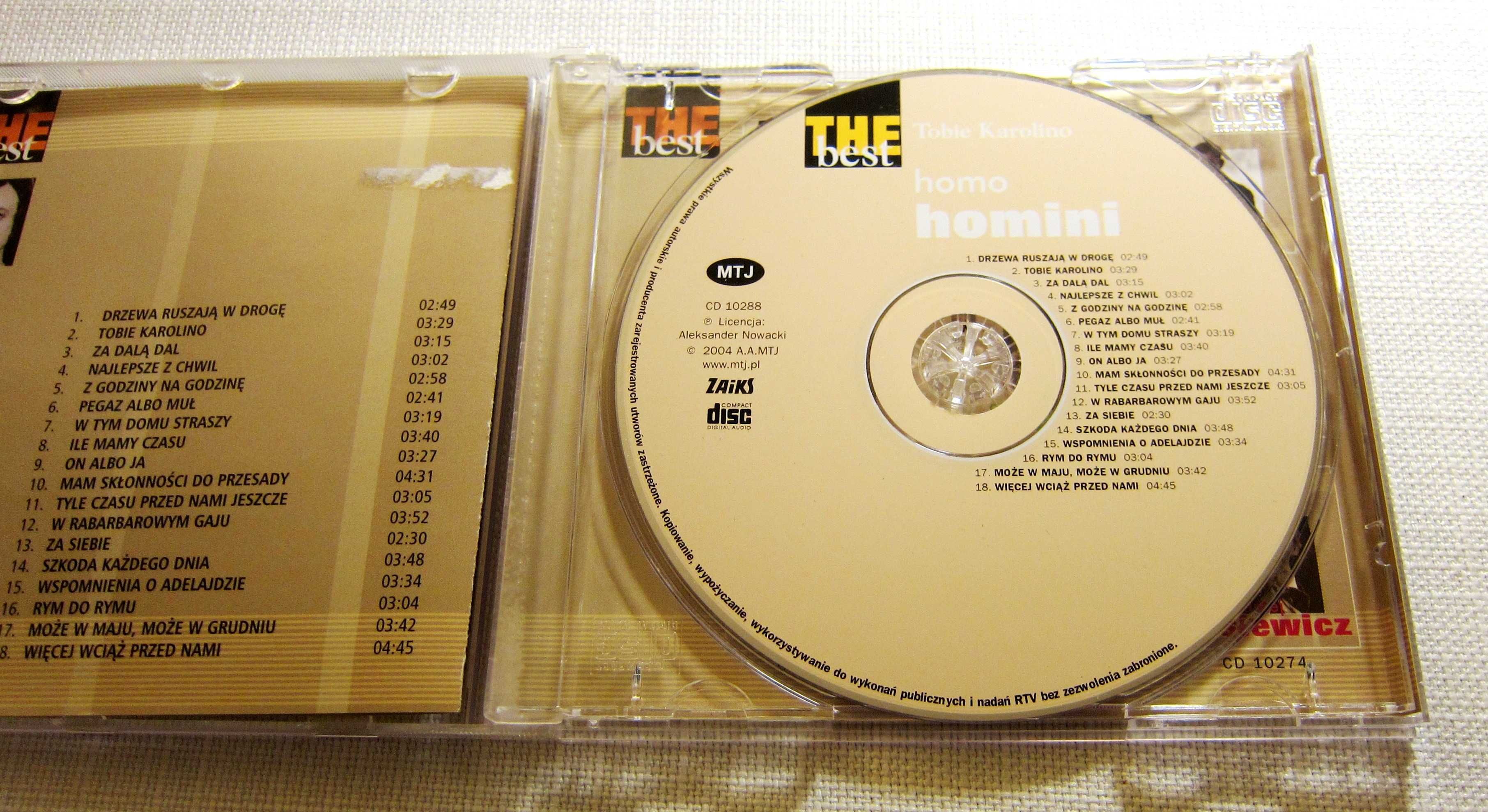 CD Zespół HOMO HOMINI - The Best - Tobie Karolino - 18 przebojów