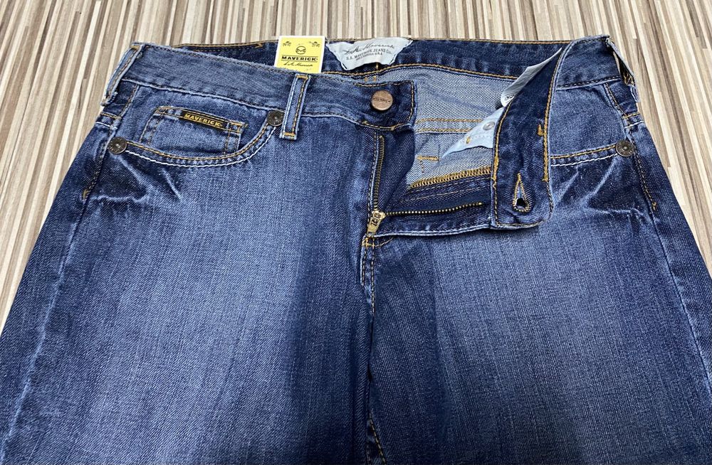 Spodnie damskie jeans dzwony 30/31 pas 76 cm komplet 2 sztuki Lee nowe