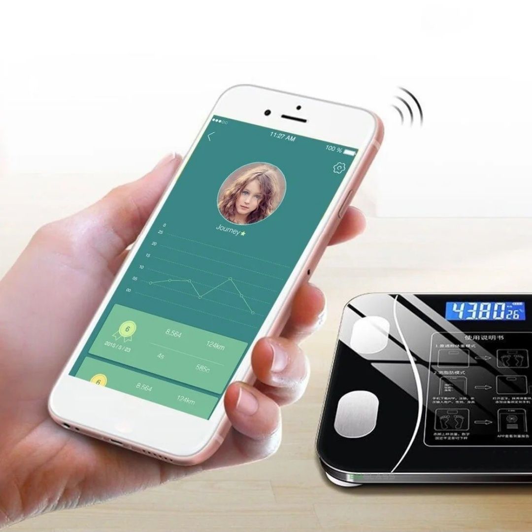Умные напольные смарт весы Bluetooth блютуз с приложением androidРозум