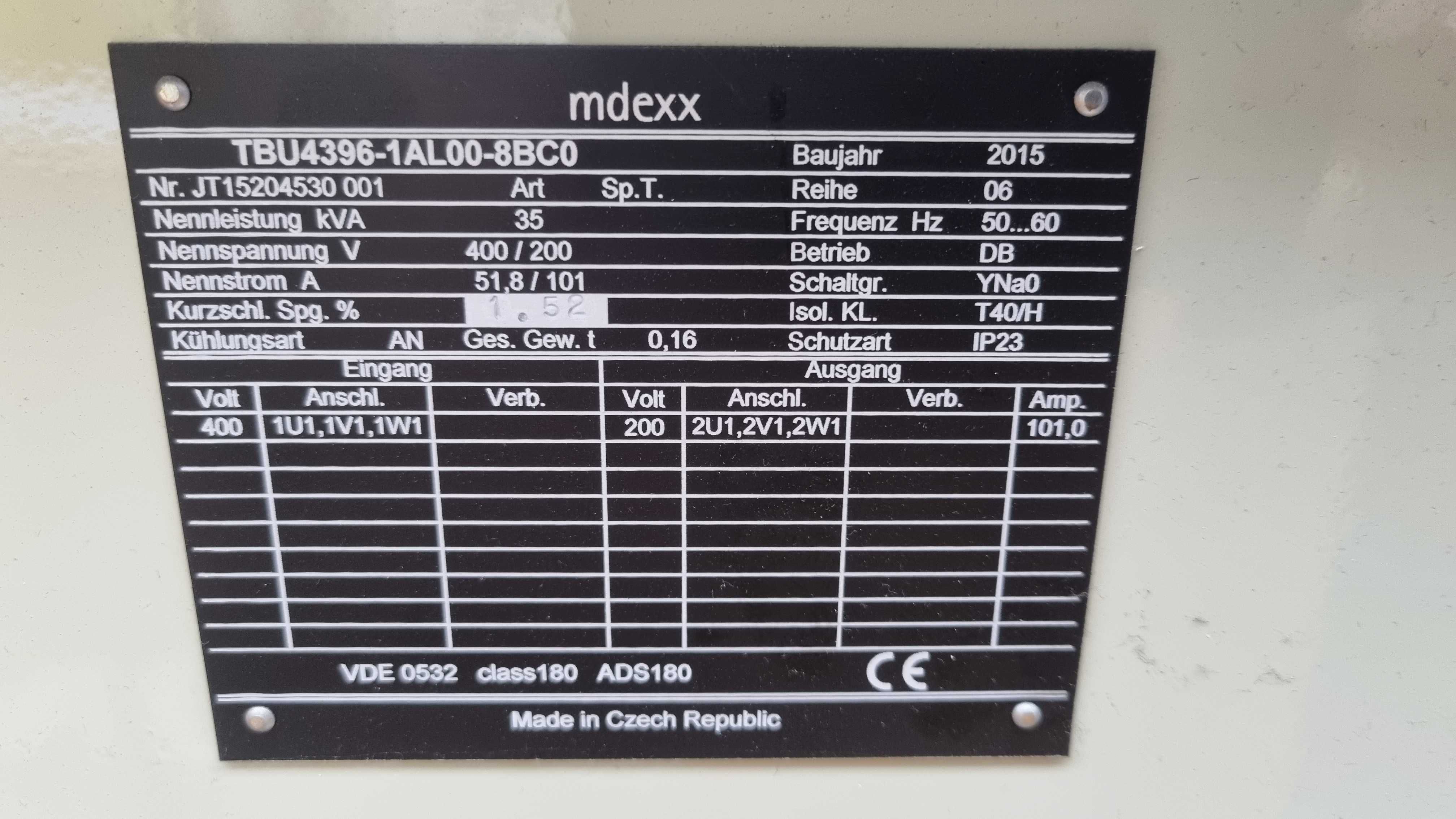 Nowy transformator 35 KVA