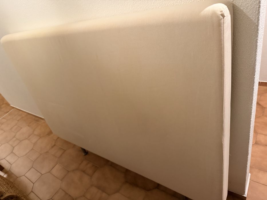 2 cabeceiras de cama imaculadas 140cm largura