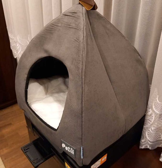 Domek legowisko dla psa kota przytulna buda miękka ciepła