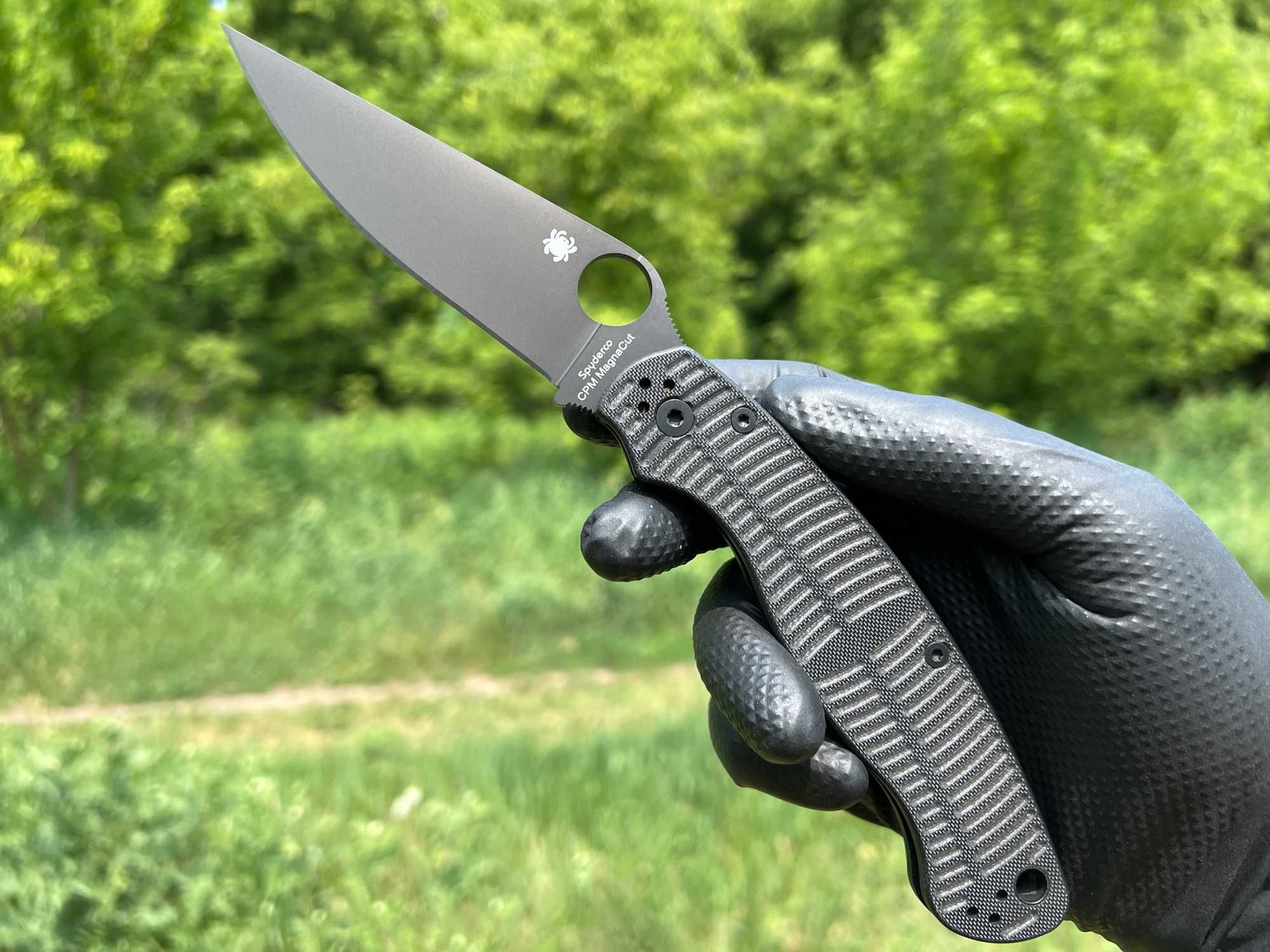 Складний ніж Spyderco Military 2 Salt Black G-10 DLC MagnaCut оригінал