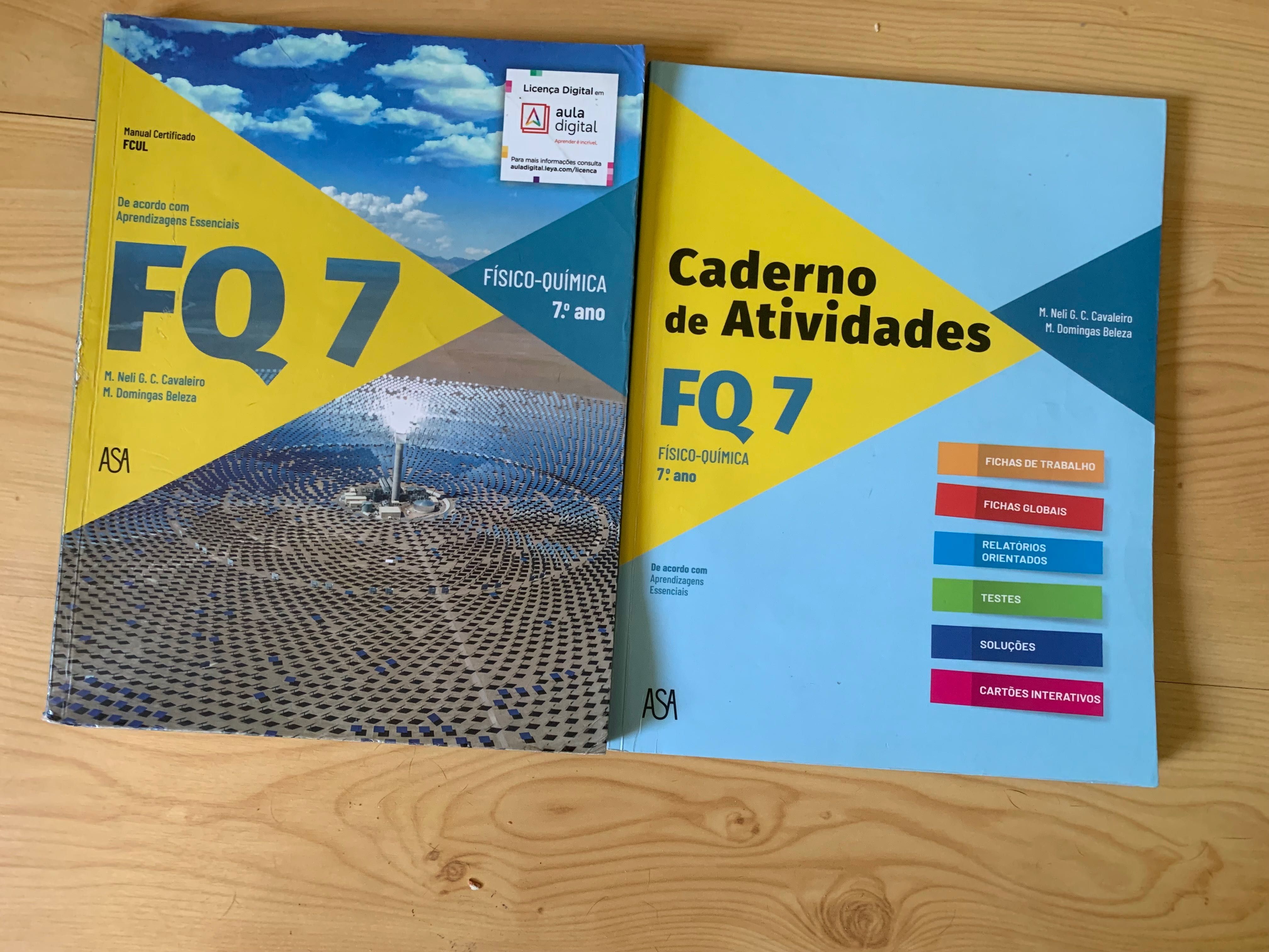 Manual FQ7 físico quimica e caderno fichas conjunto