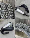 Nowe opony z kolcami / dyfuzor końcówka yamaha yz 125 / plastiki yz