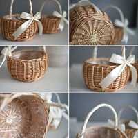 Koszyczek koszyk wiklinowy Wesele Ślub Dziewczęce Boże Ciało Wielkanoc