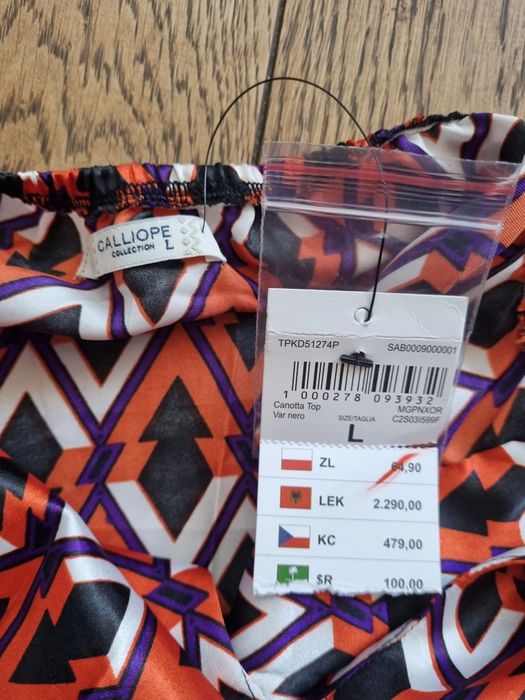 Nowy damski top koszulka, Calliope, rozm L