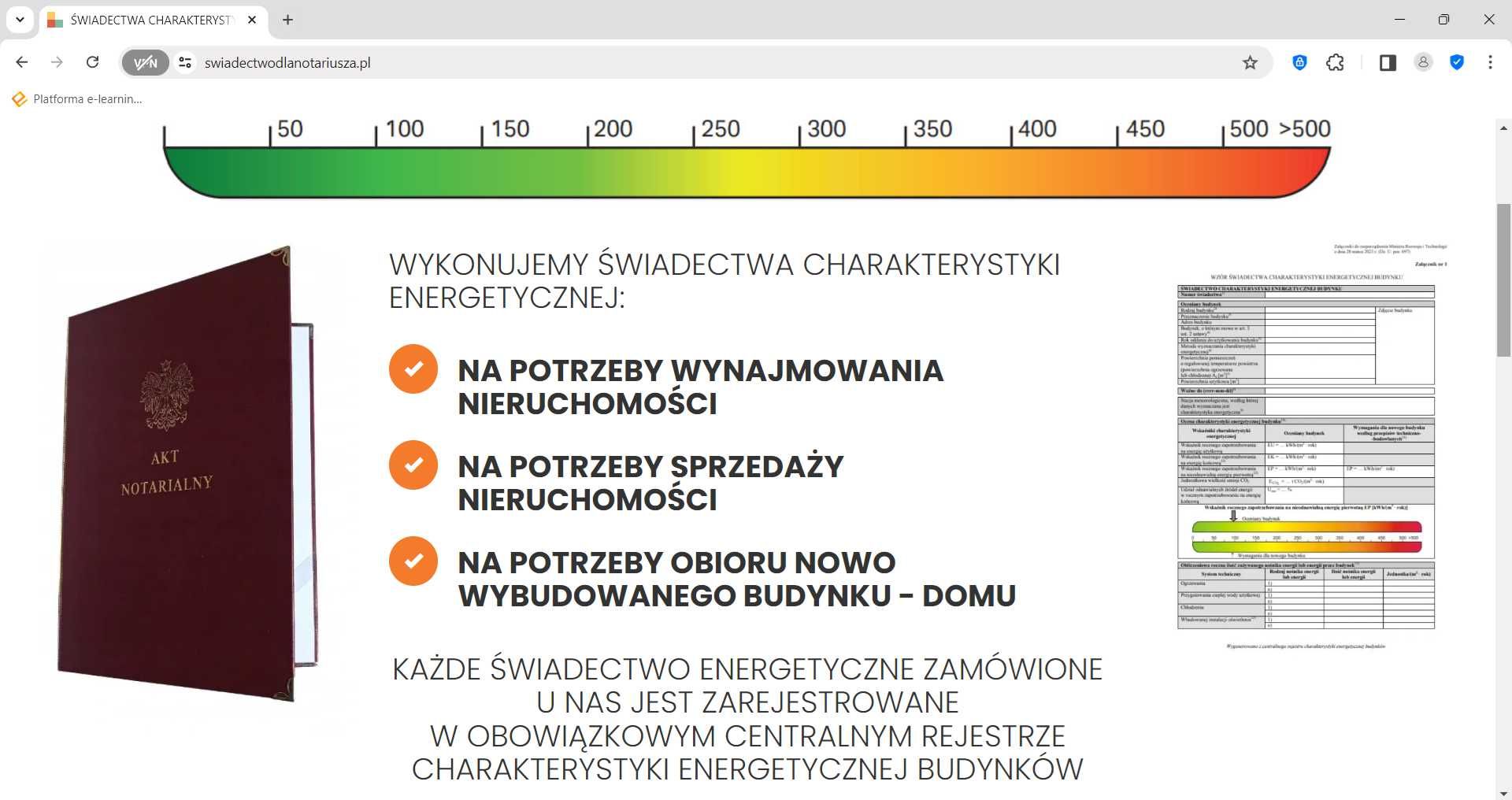 Świadectwa Energetyczne CERTYFIKATY Energetyczne ŚChE  NAJTANIEJ w 24h