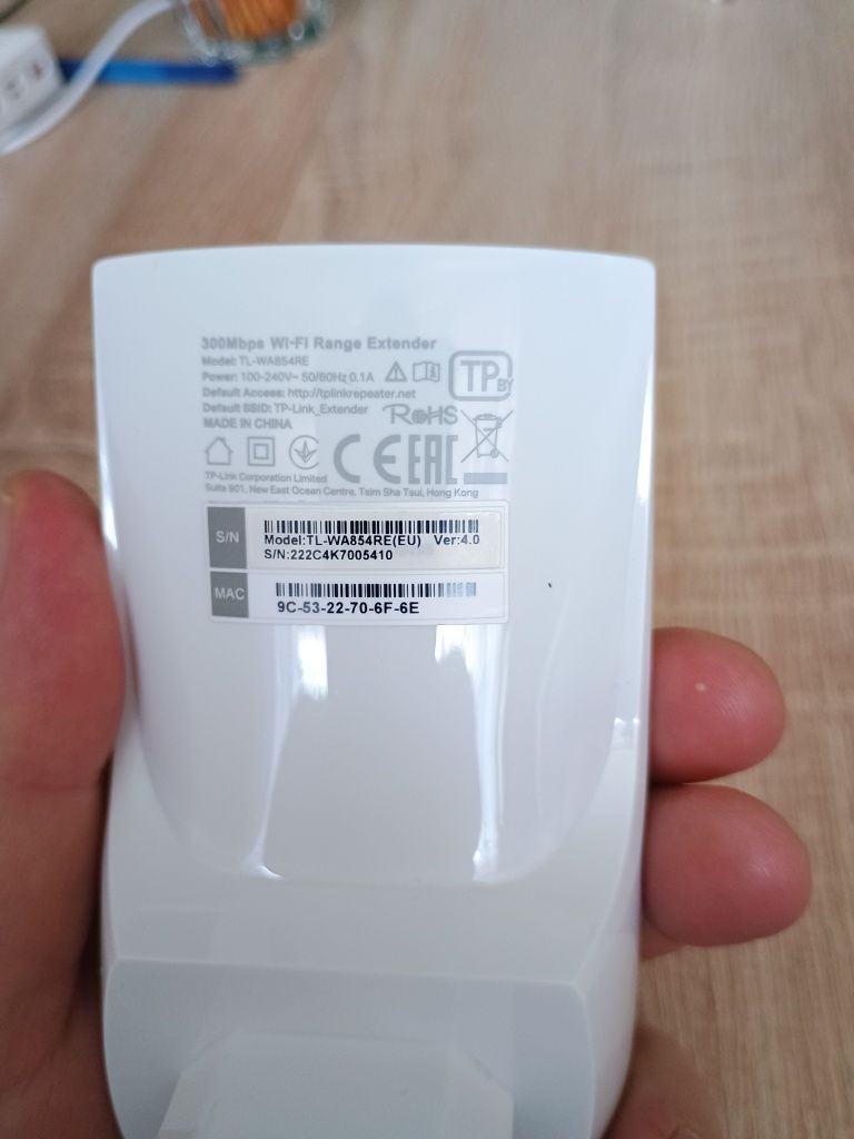 Wzmacniacz sygnału sieci bezprzewodowej, WiFi. TP-Link TL-WA854RE
