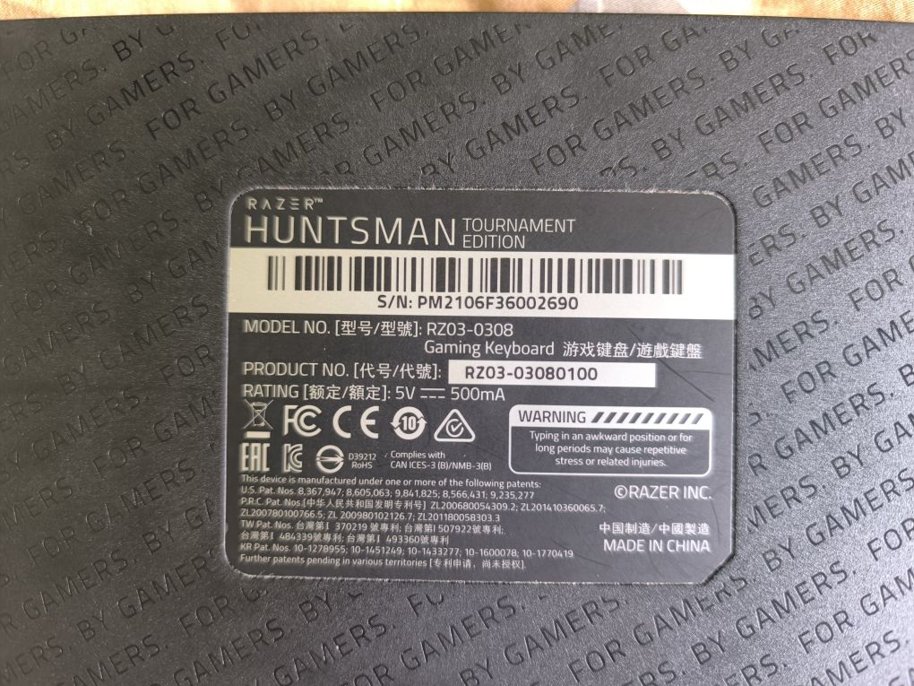 Klawiatura Razer Huntsman TE Red Switch