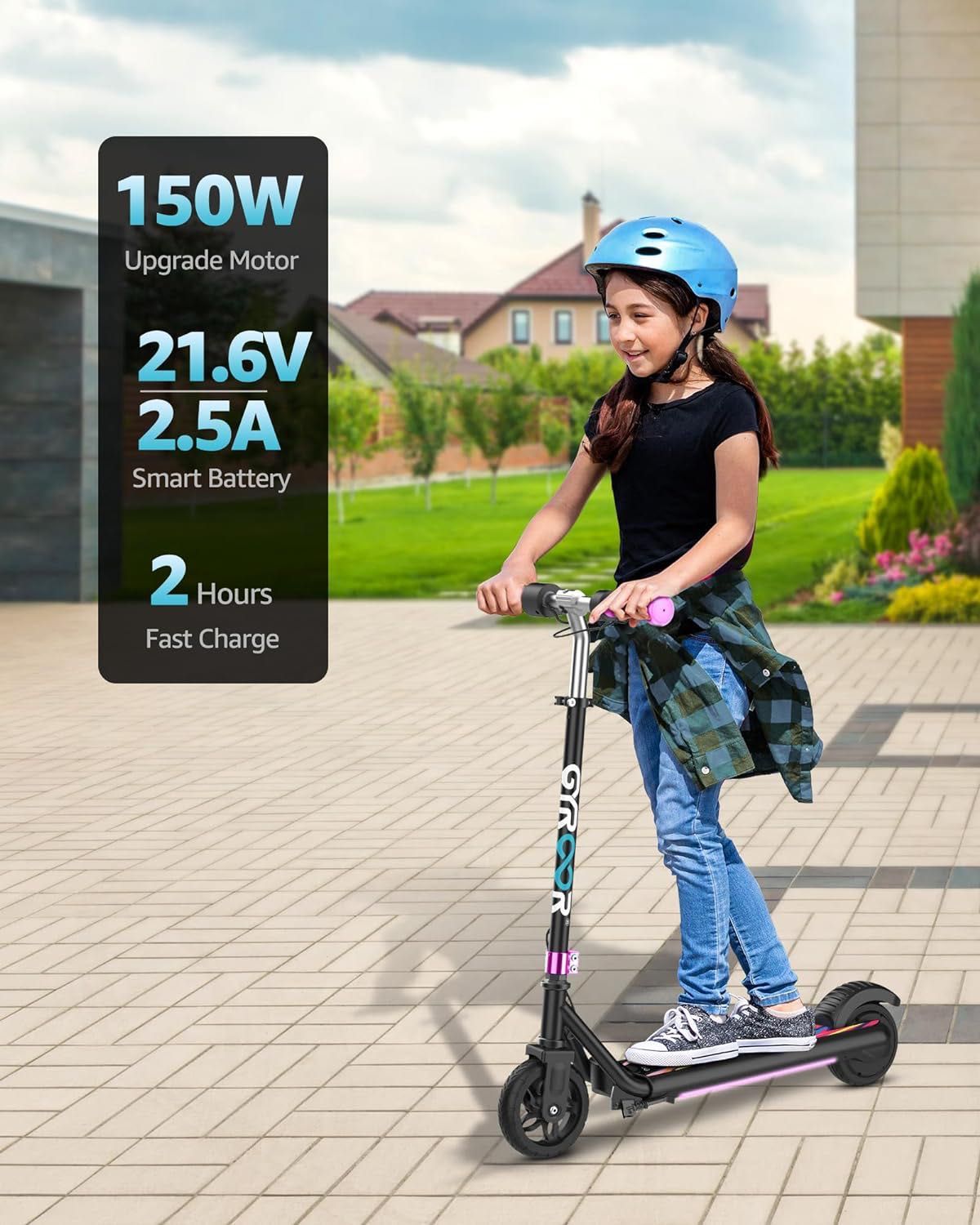 Gyroor H30 MAX Electric Scooter for Kids Ages 6-12