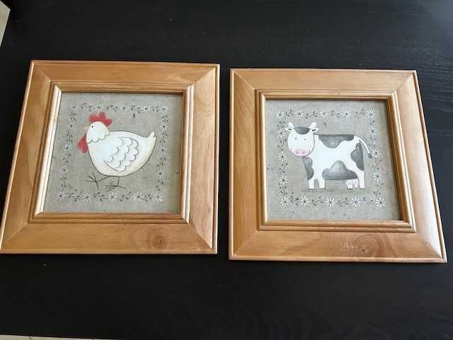 Dois quadros decorativos