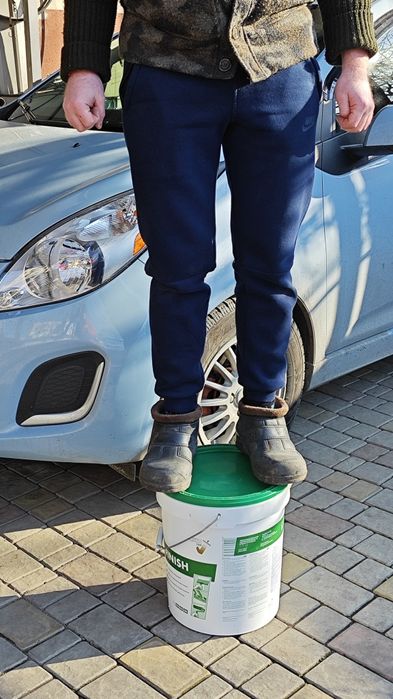 Ведро чистое 25л крышка