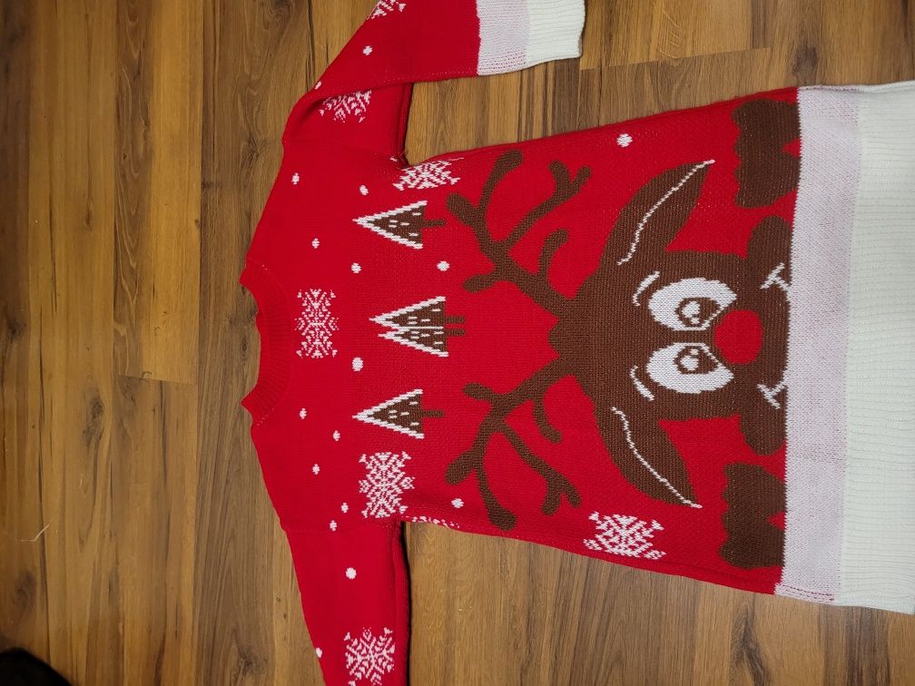 Sweter świąteczny renifer