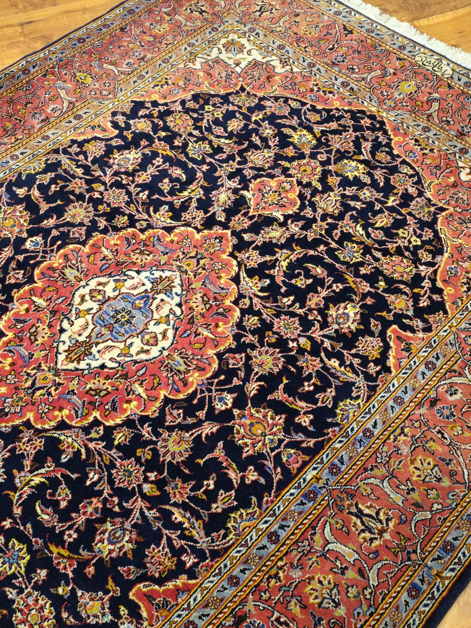 Keshan Persja 212 x 143 Perski dywan z Iranu wełna kork od Persopolis