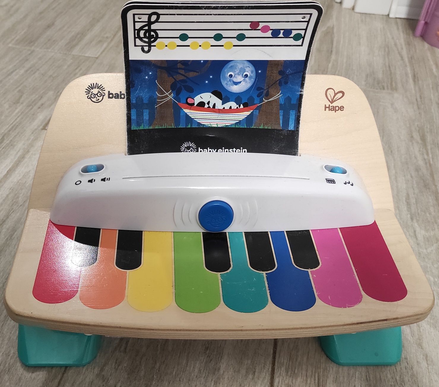 Drewniane pianino Baby Einstein Hape zabawka edukacyjna muzyczna Monte
