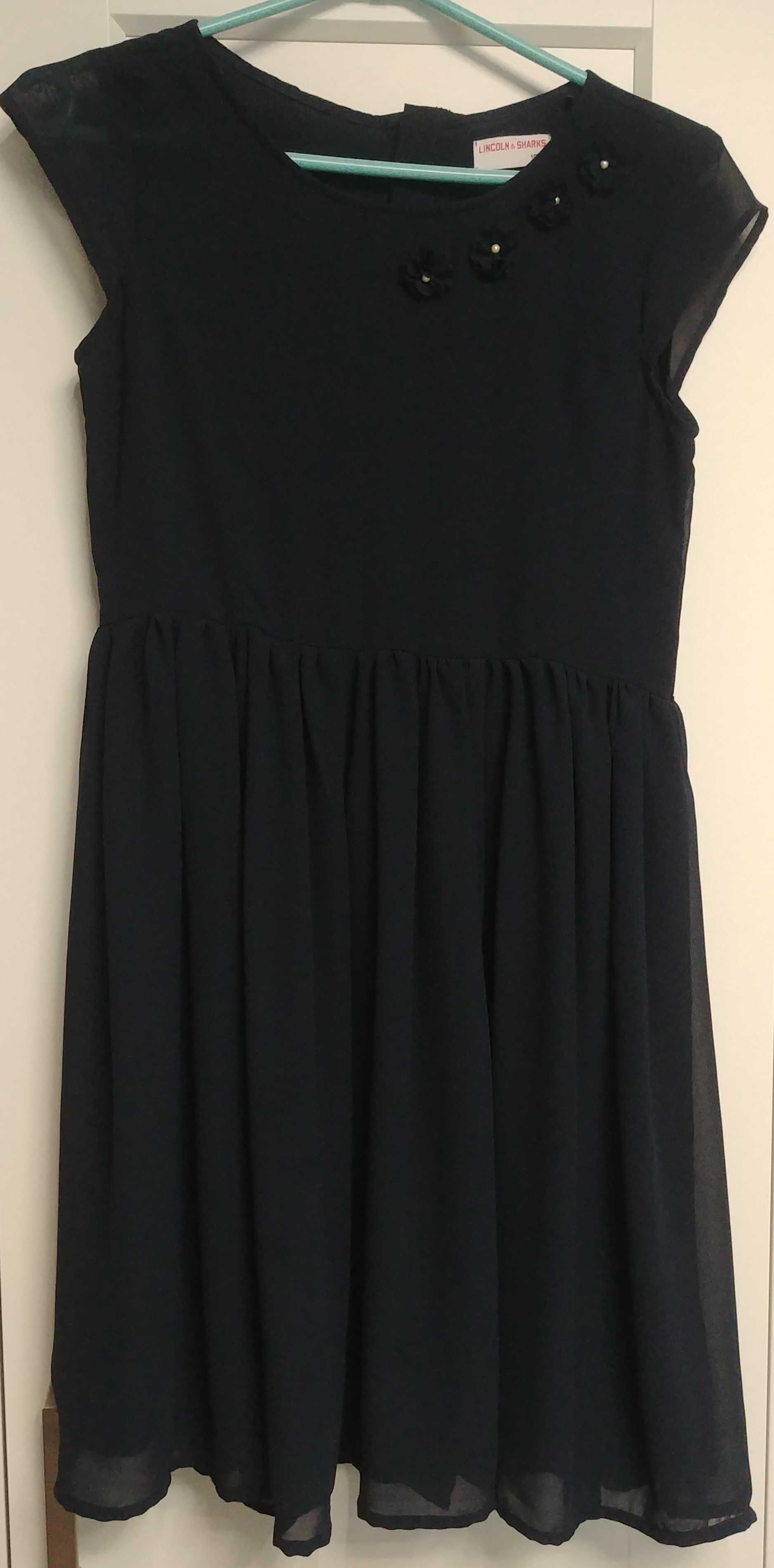 Granatowa sukienka 158