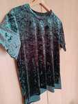T-shirt z aksamitu Bershka rozmiar M