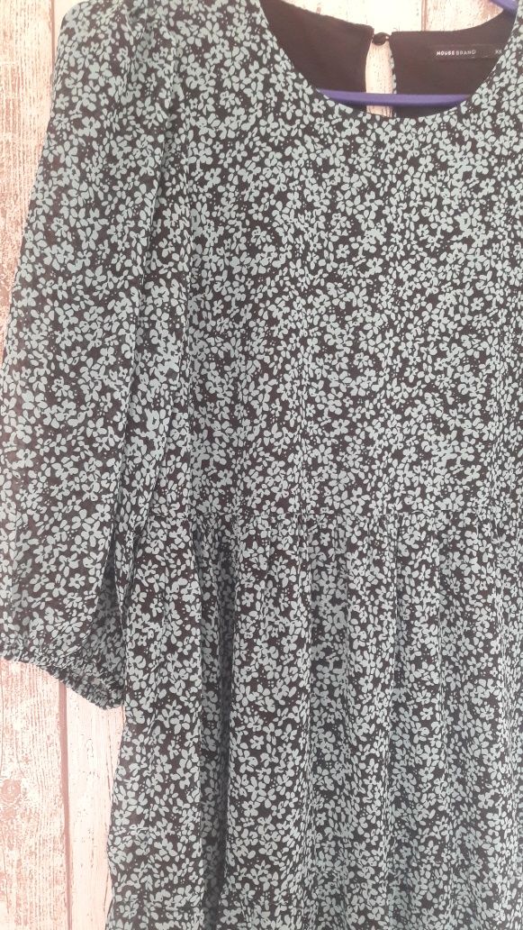 Zielono- czarna sukienka maxi rozm. 34 House Brand