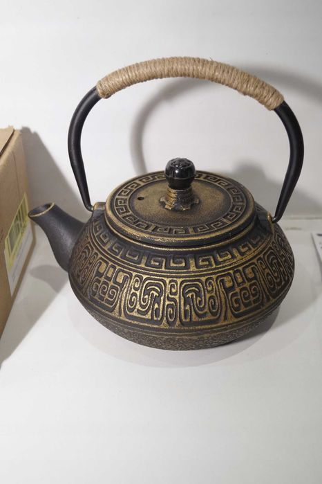 1920 HwaGui Czajnik żeliwny +filtr Złoty imbryk zaparzacz do herbaty