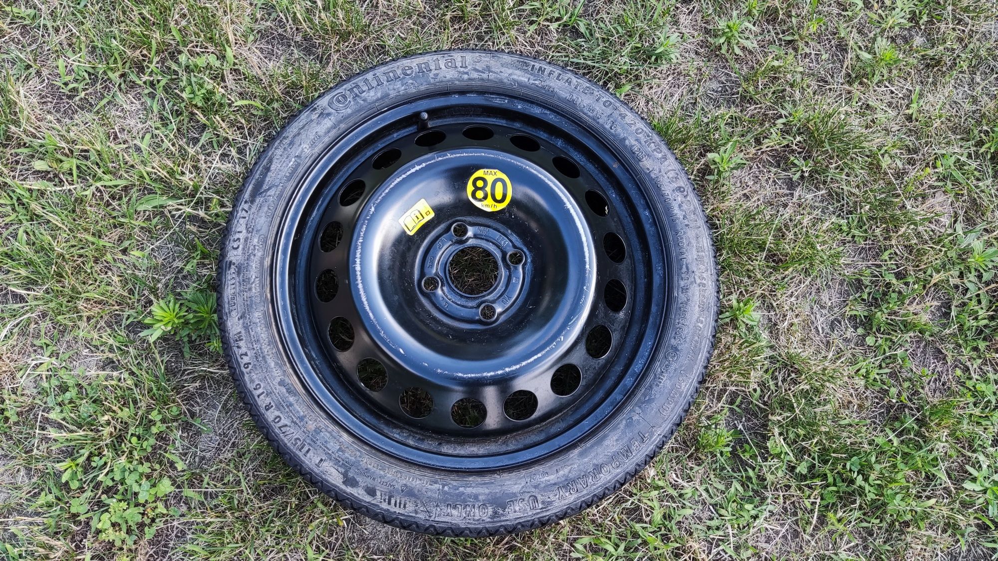Koło dojazdowe opel 4x100 115/70 R16 ET41