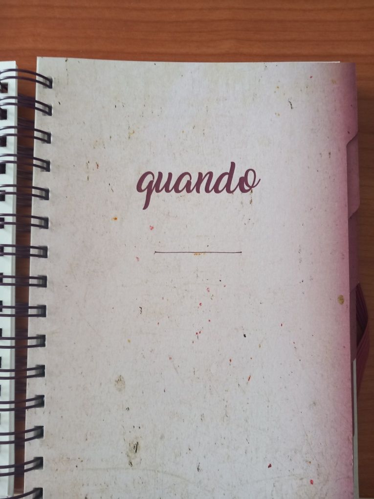 Agenda para planear casamento