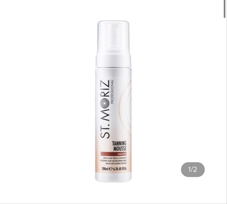 Мус-автозасмага для тіла St.Moriz+рукавичка, лосьйон Revuele.