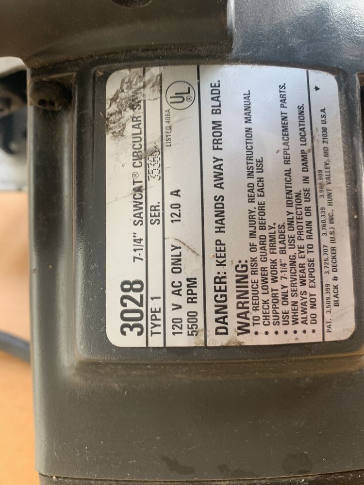 Piła tarczowa firmy Black Decker