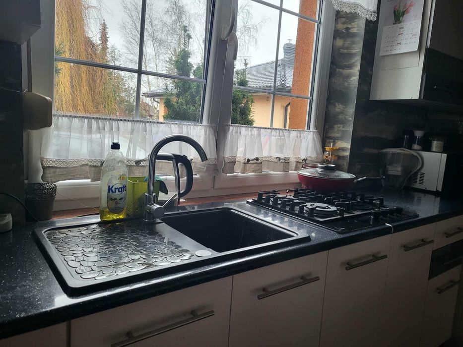Meble kuchenne białe używane ze sprzetem AGD Okazja