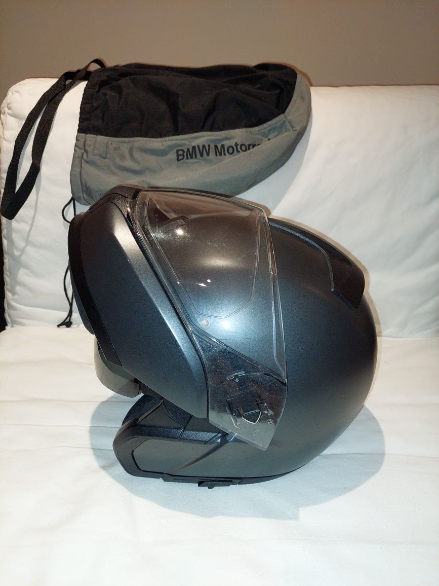 Capacete BMW integral/modular tamanho 64/65 com viseira solar