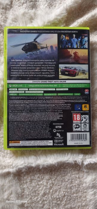 Gta 5 Xbox 360 pl+mapa