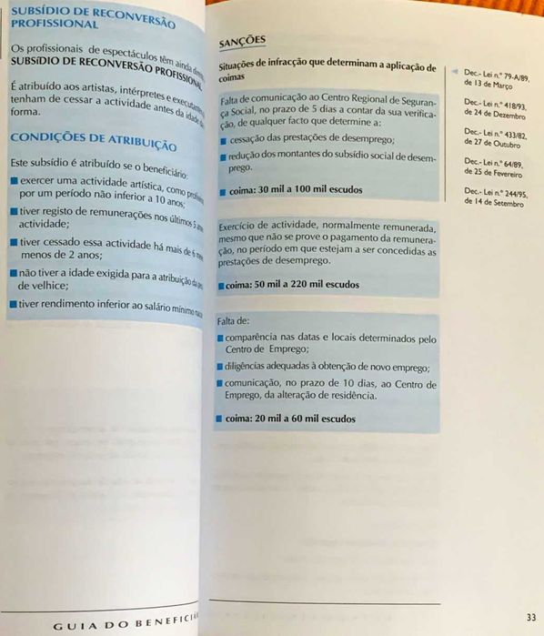 Livro Guia do Contribuinte / Guia do Beneficiário, Novo