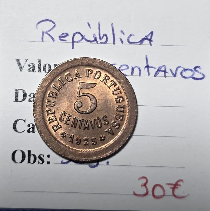 5 centavos 1925 soberba